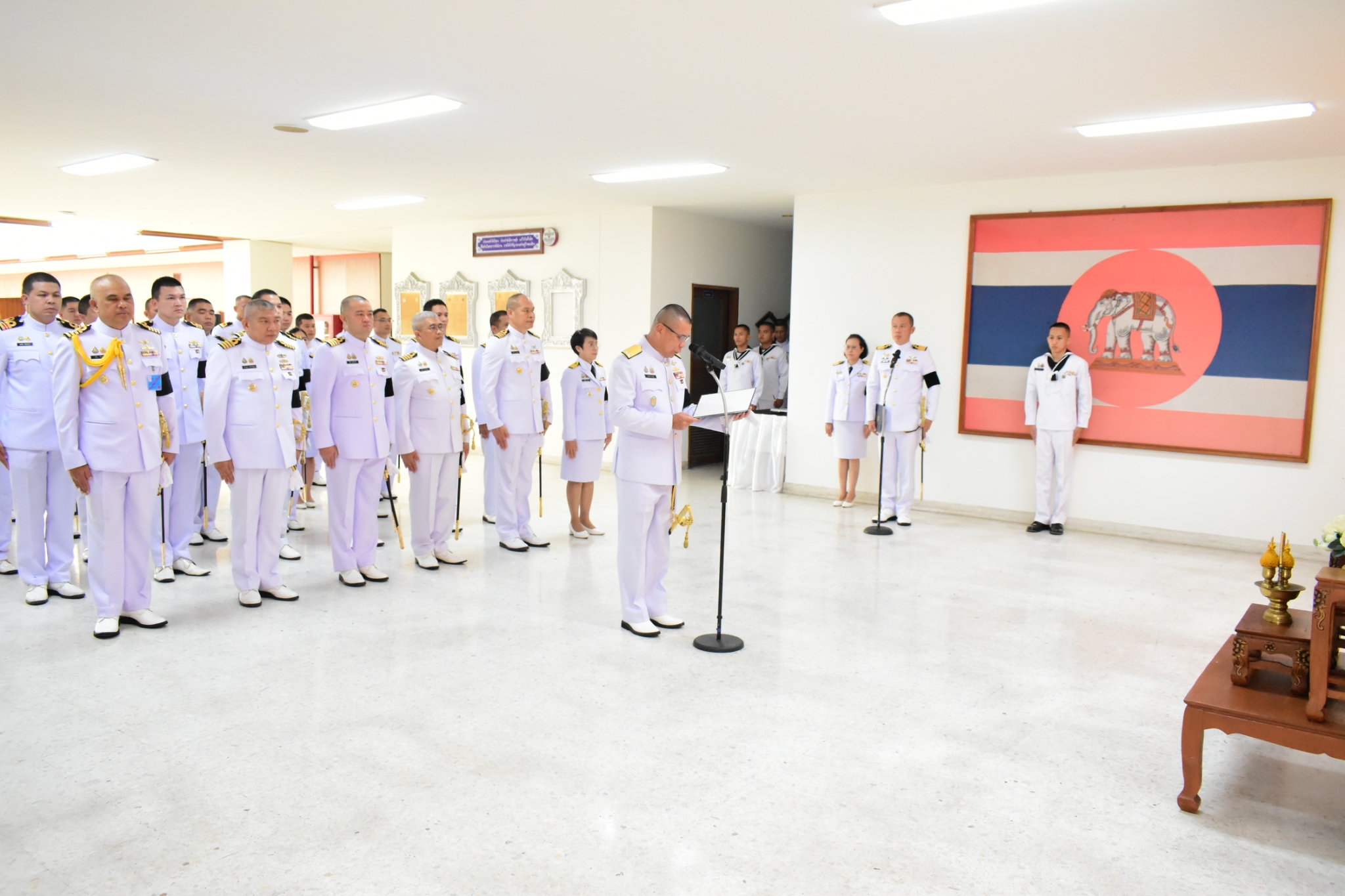 พล.ร.ต.ทศพงค์  เขาสูง ผบ.รร.สธ.ทร.ยศ.ทร. เป็นประธานฯ ในพิธีถวายความอาลัยแด่ สมเด็จพระเจ้าลูกเธอ เจ้าฟ้าพัชรกิติยาภา นเรนทิราเทพยวดี กรมหลวงราชสาริณีสิริพัชร มหาวัชรราชธิดา